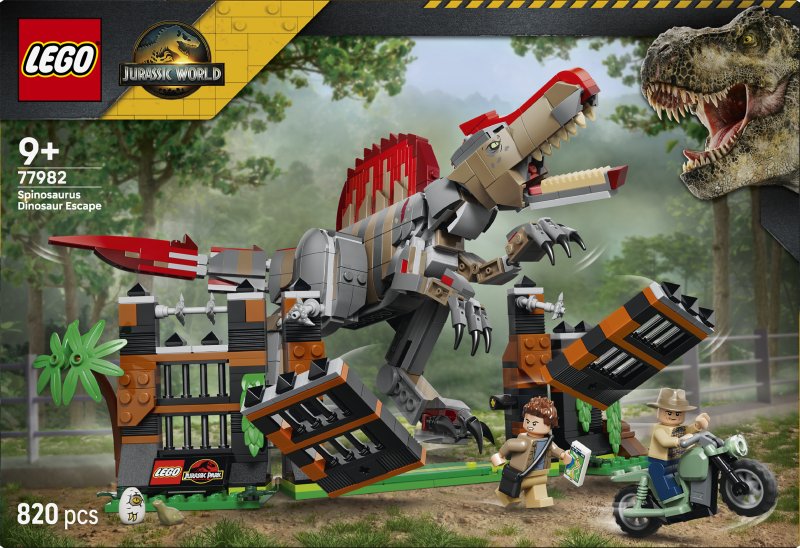 LEGO Jurassic World Spinosaurus Dinosaur Escape Toy 77982 LEGO Jurassic World Spinosaurus Dinosaur Escape Toy 77982