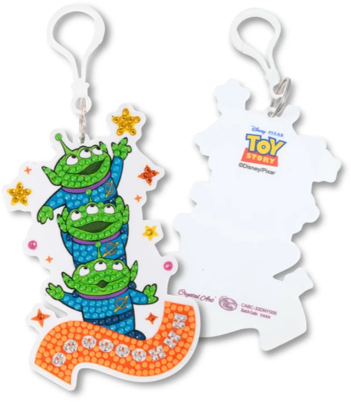 Aliens Crystal Art Bag Charm Kit Toy Story Disney Pixar