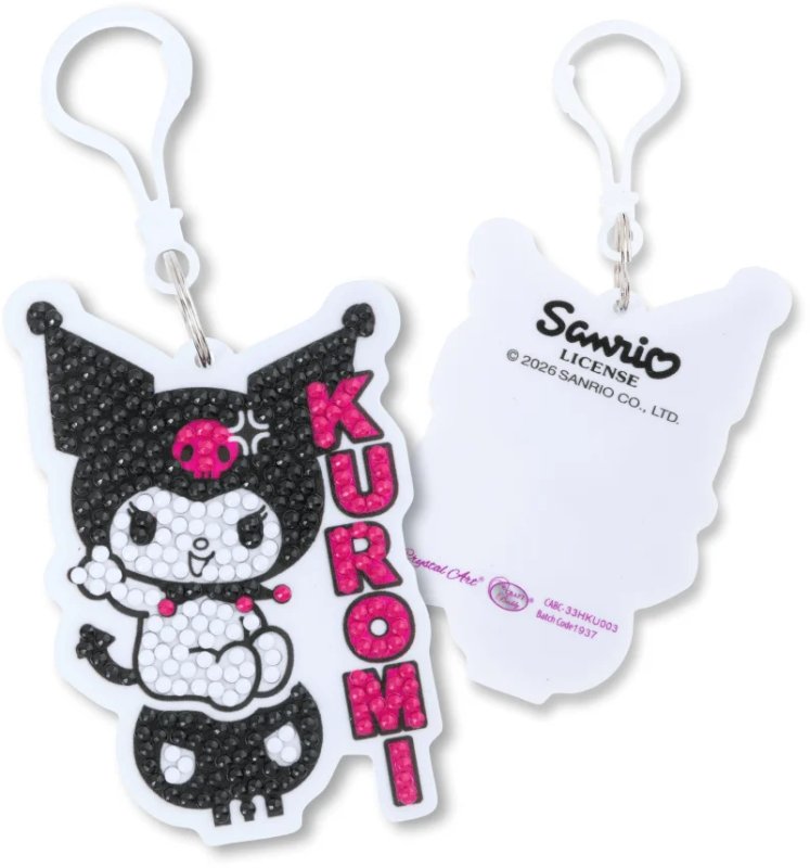 Kuromi Crystal Art Bag Charm Kit Hello Kitty kit