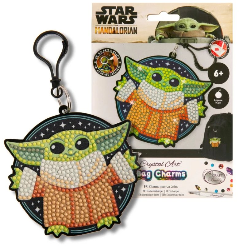 Grogu Crystal Art Bag Charm Kit Star Wars 9 387366