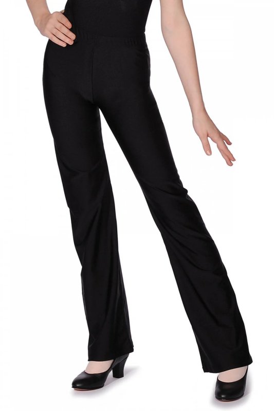 roch valley nylon lycra flared leg jazz pants p123 8946 zoom