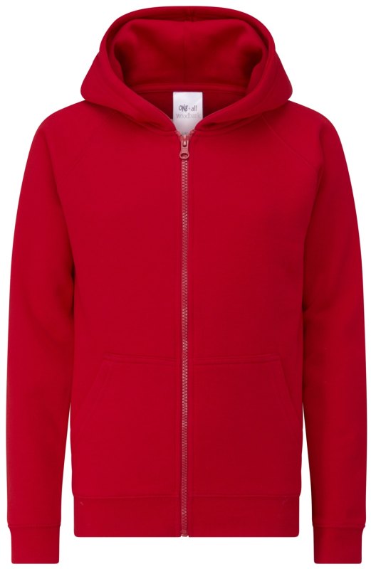 OneAll ZIP HOOD RED 1