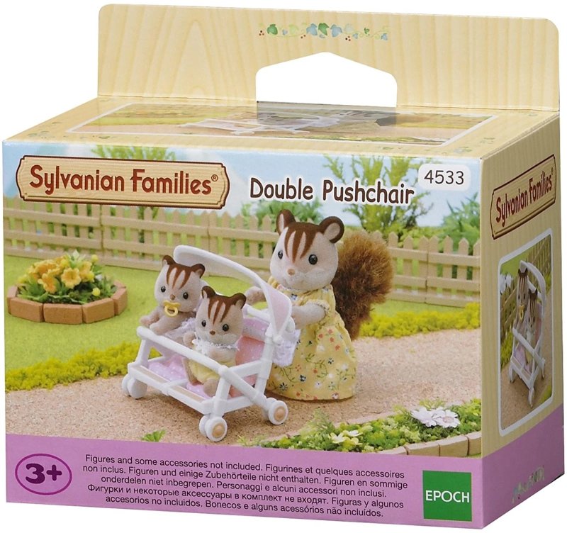 sylvanian families dubbele kinderwagen 4533
