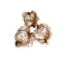 pack of 3 bun nets light brown