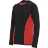112313 essentials ls multisport shirt blackred