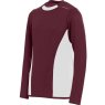 112313 essentials ls multisport shirt burgundywhite 7