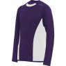 112313 Essentials LS Multisport Shirt PurpleWhite