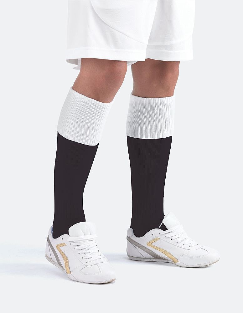 Football Sock with Contrast Turn Over Top