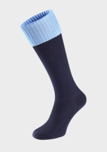 Football Sock with Contrast Turn Over Top - Falcon