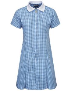 Gingham Check Zip Front School Summer Dress (Avon)
