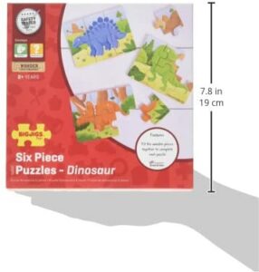 Bigjigs Toys Dinosaur Puzzles Set - Wooden JigsawBigjigs Toys Dinosaur Puzzles Set - Wooden Jigsaw
