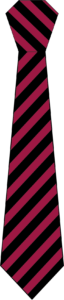Tiverton Tie Black/Maroon Stripe Year 11