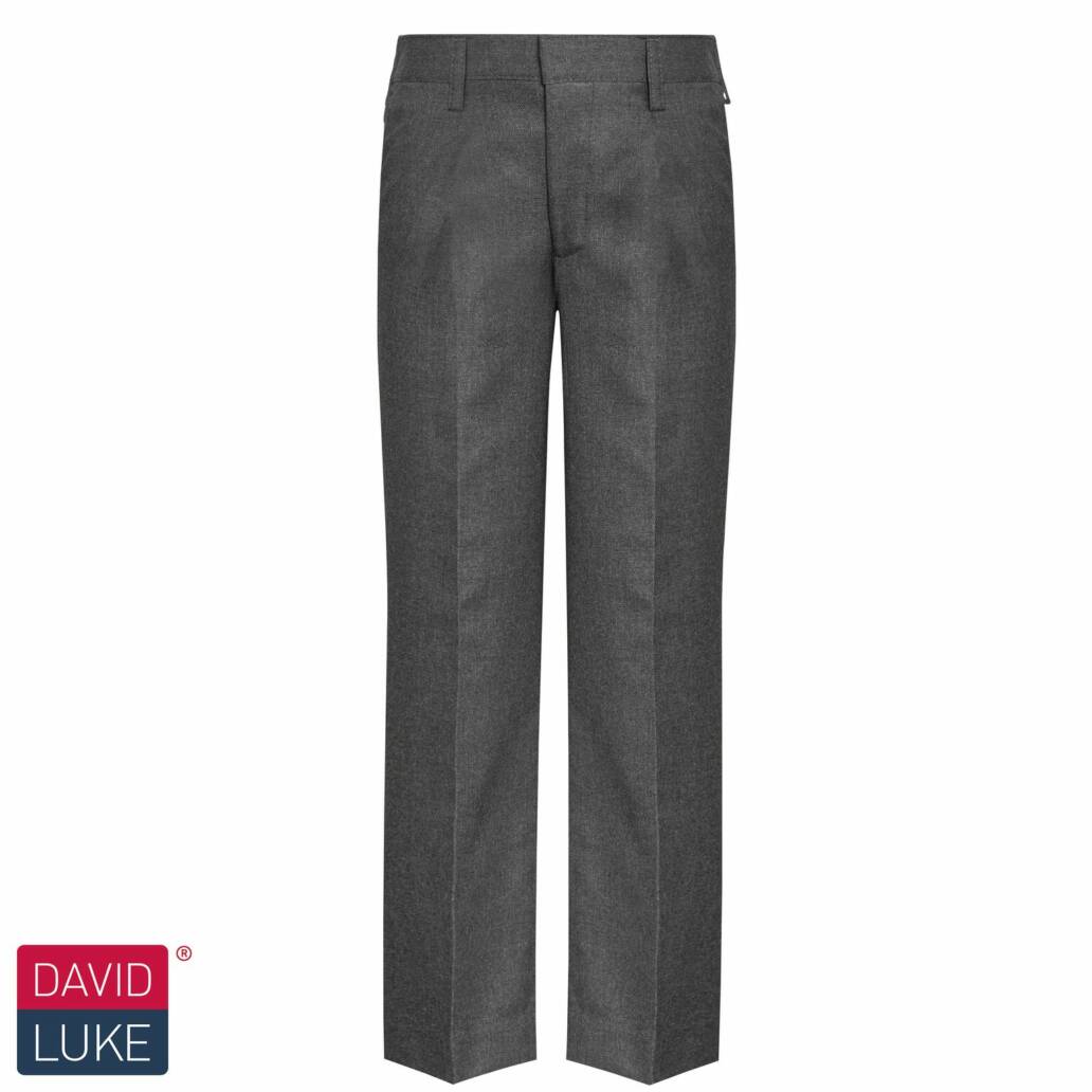 David Luke Elastic Back Slim Fit School Trouser