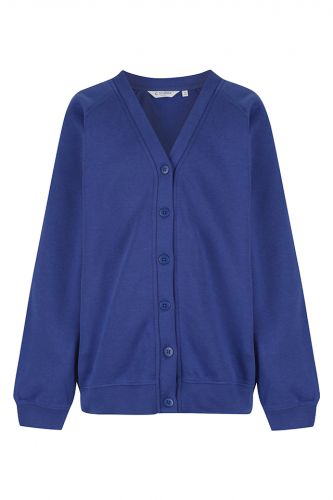 Plain School Sweatshirt Cardigan- Trutex