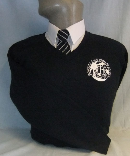 Sidmouth Primary School Embroidered V-Neck Sweatshirt