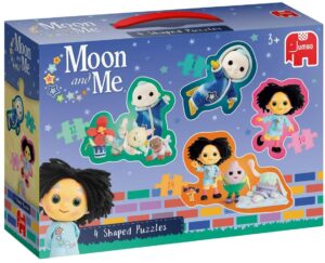 Jumbo 19743 Moon and Me - 4 in 1 Shaped Puzzles